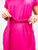 30A Peach Skin Short Dress with Belt
