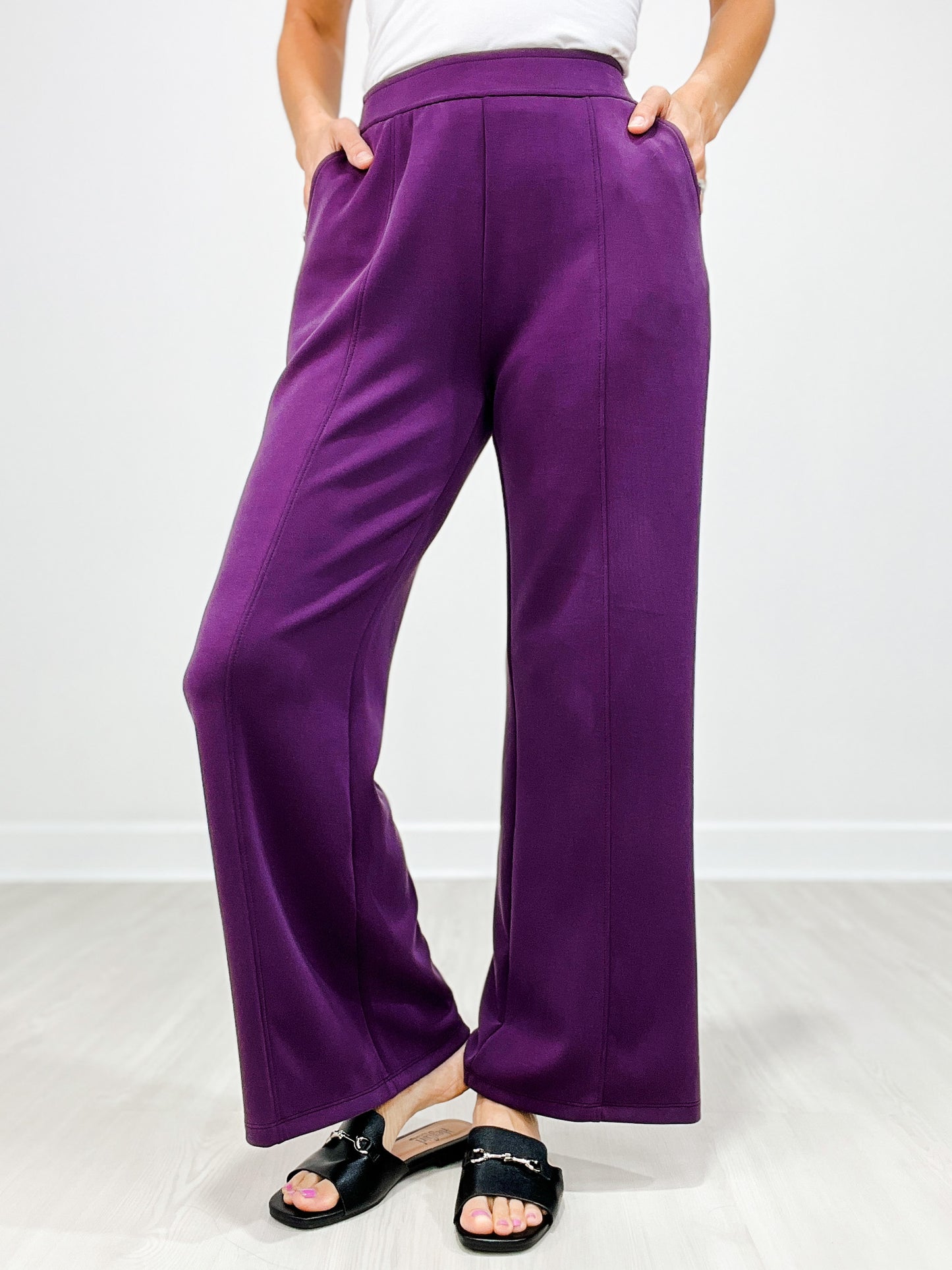 Soft Modal Relaxed Fit Flared Pants