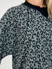 Long Sleeve Leopard Print Knit Sweater
