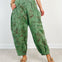 Elastic Waistband Floral Denim Harlem Joggers
