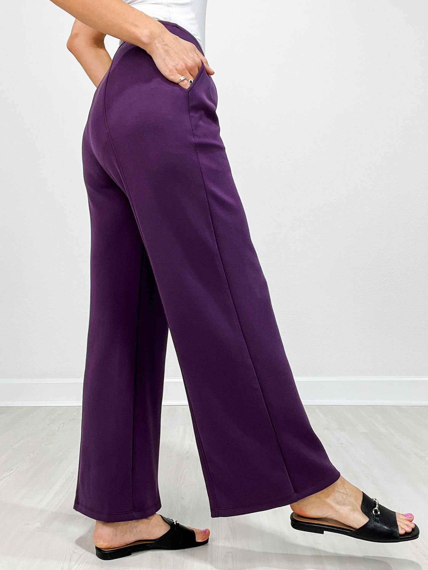 Soft Modal Relaxed Fit Flared Pants