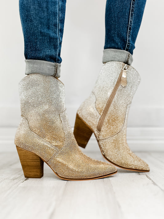 Corkys Selfie Boots in Gold Silver Ombre