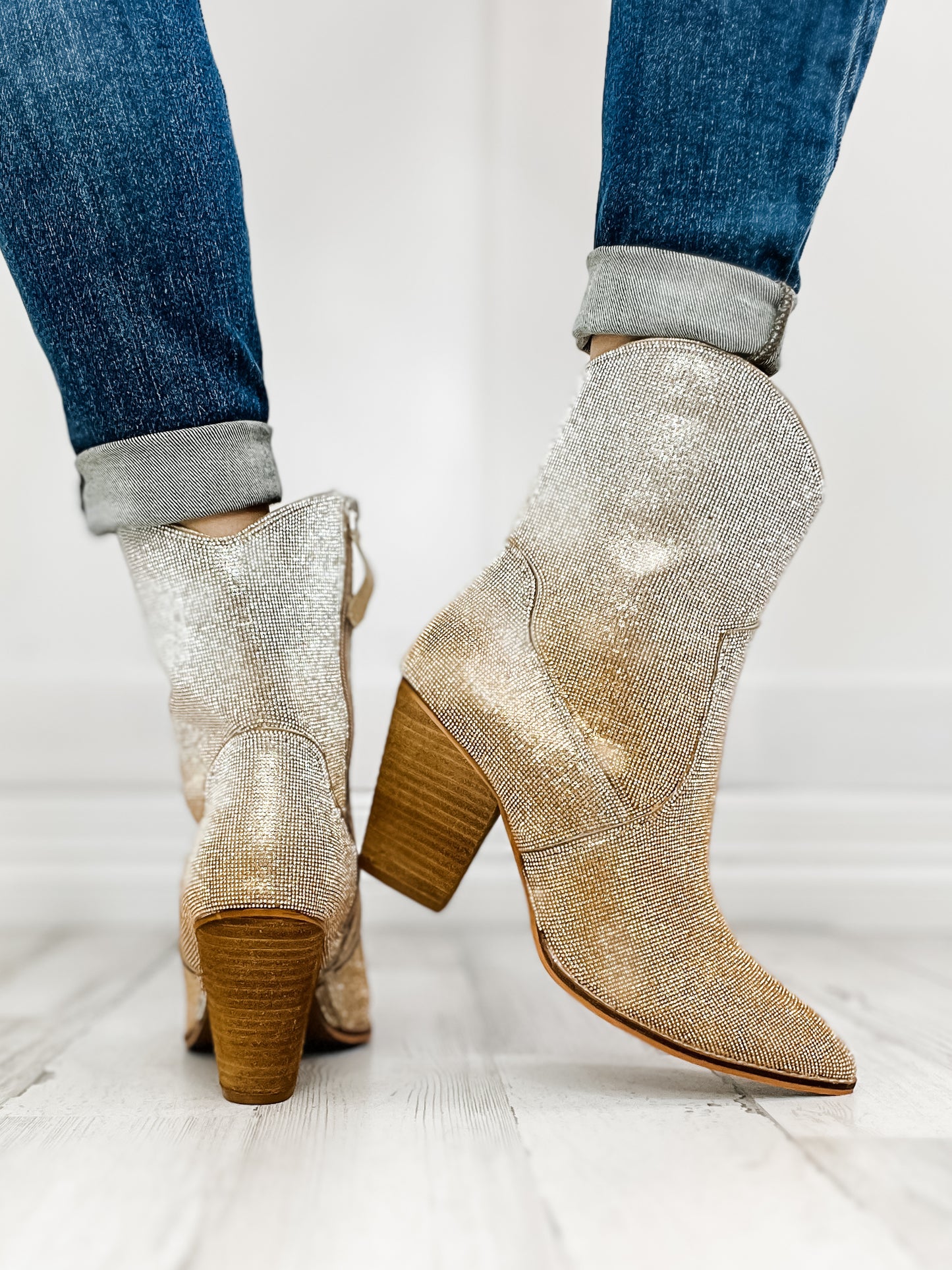 Corkys Selfie Boots in Gold Silver Ombre