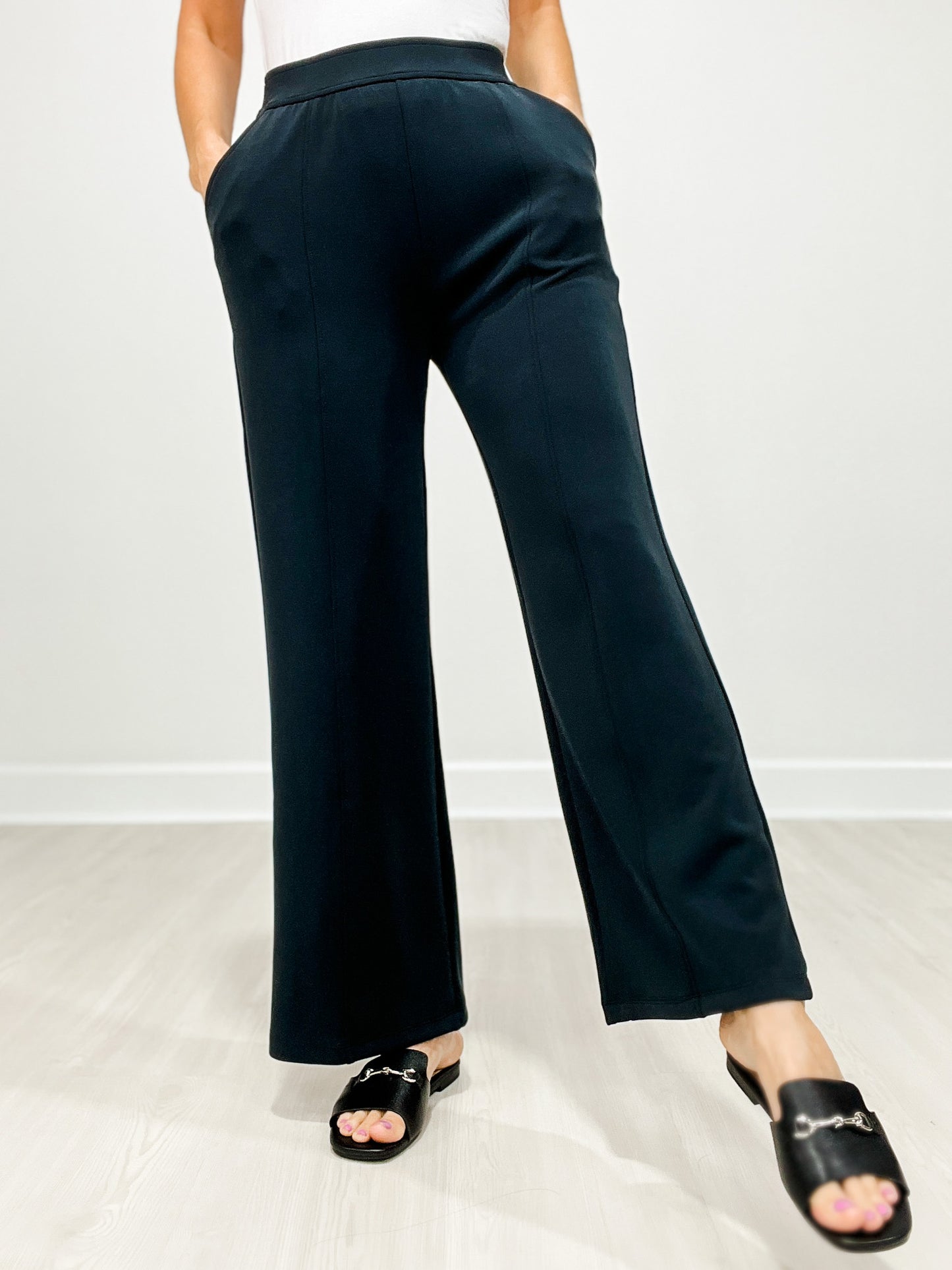 Soft Modal Relaxed Fit Flared Pants