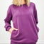 Soft Modal Oversized Crew Top W/ Pockets