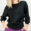 Solid Cropped Ultra-Comfy Scuba Sweatshirt