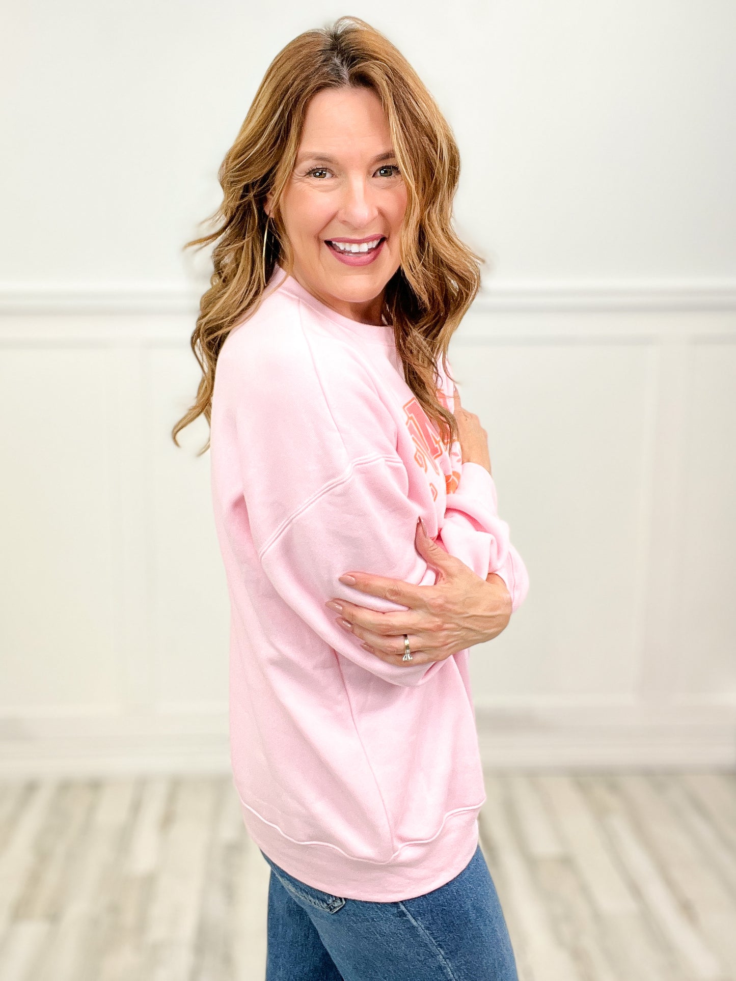 Pumpkin Season Pink Graphic Top