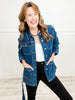 Judy Blue Mid Length Denim Utility Side Slit Jacket