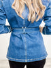 Judy Blue Mid Length Denim Utility Side Slit Jacket
