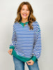 Striped Comfy Long Sleeve Oversized Knit Top