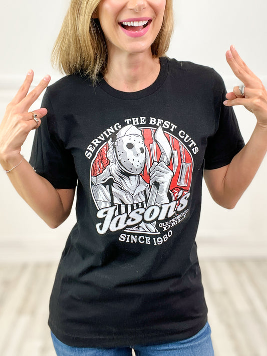 Friday The 13th Jason's Cuts Graphic Top