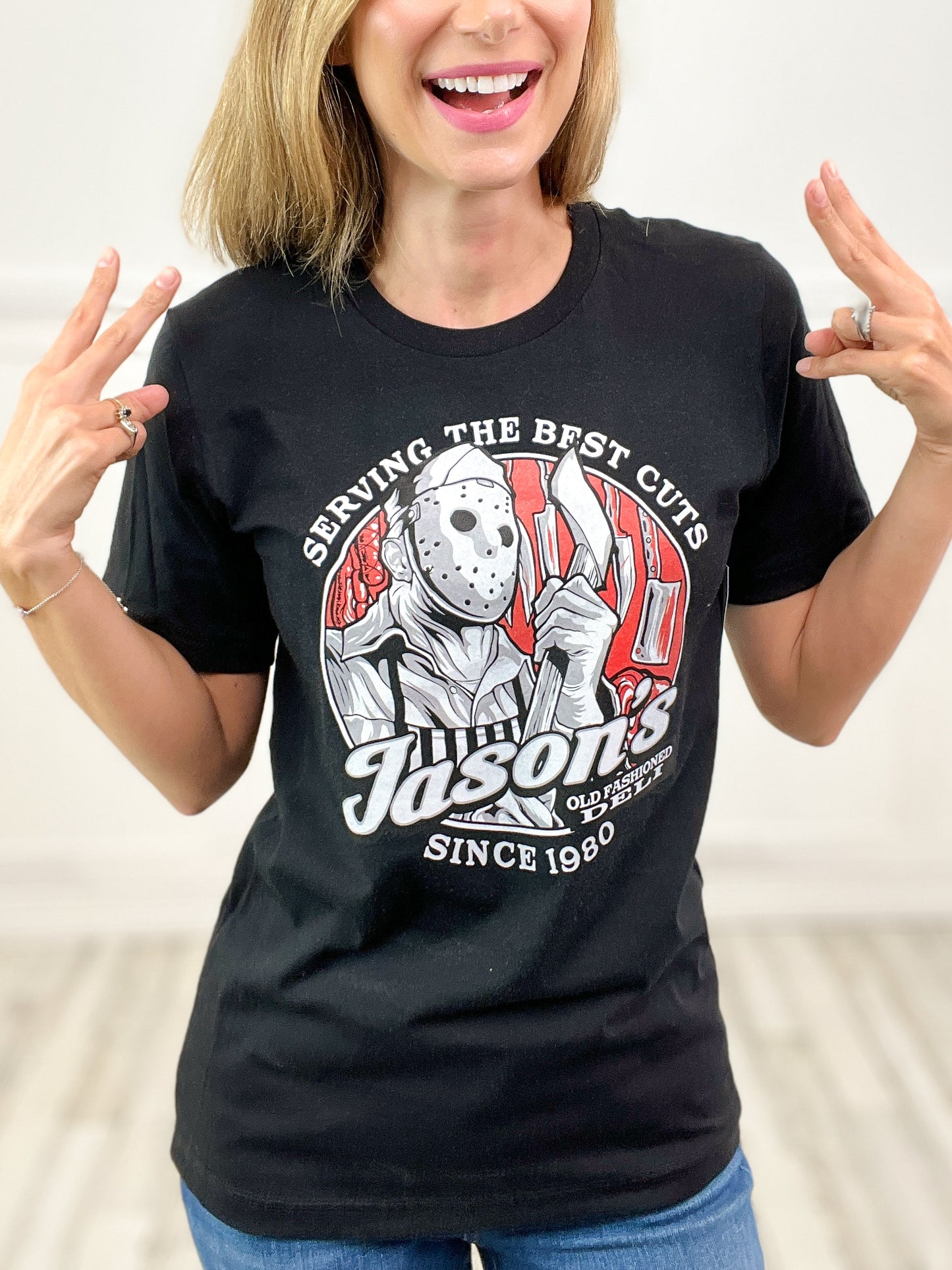 Friday The 13th Jason's Cuts Graphic Top