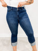 Judy Blue NIRVANA High-Waist Double Waist Band Capri Jeans