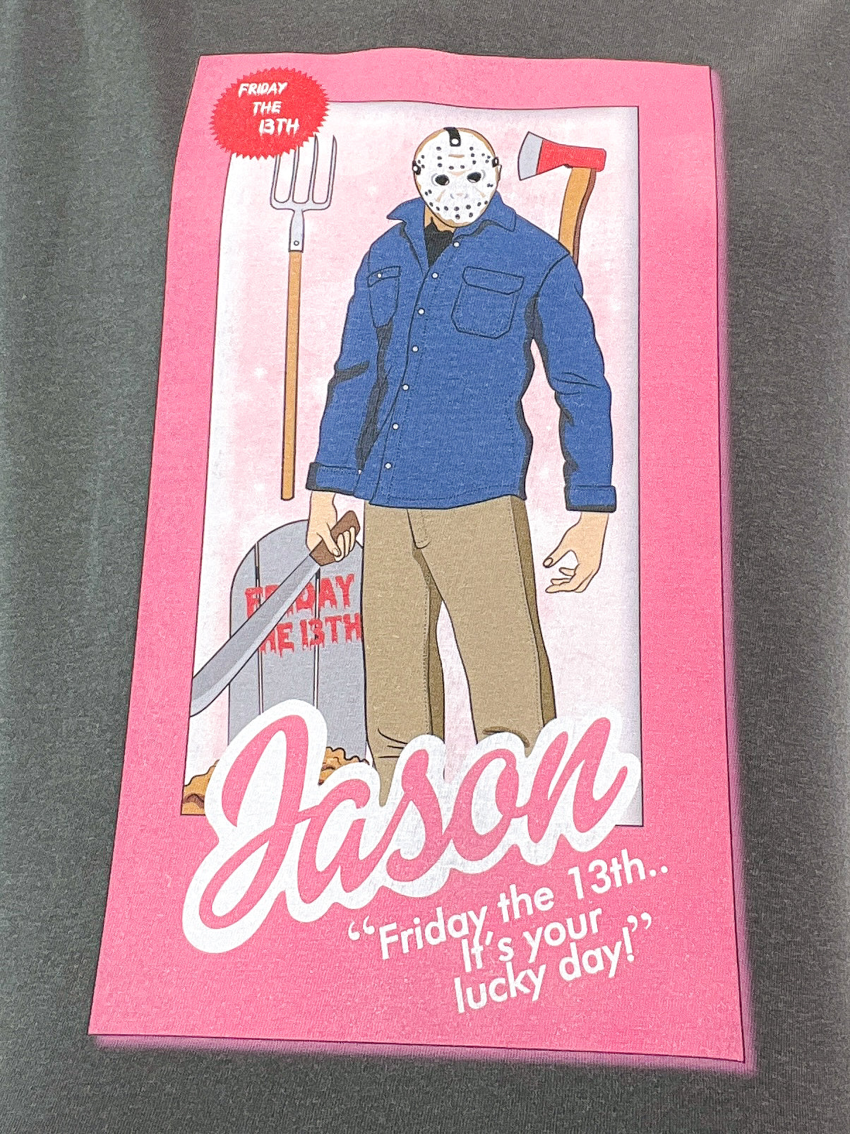 Friday The 13th Jason Barbie Box Graphic Top