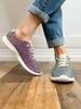 Mayo Glitter Lace Up Tennis Shoes in Multi