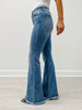 Judy Blue LENNON High Waist Front Pintuck Frayed Hem Jeans