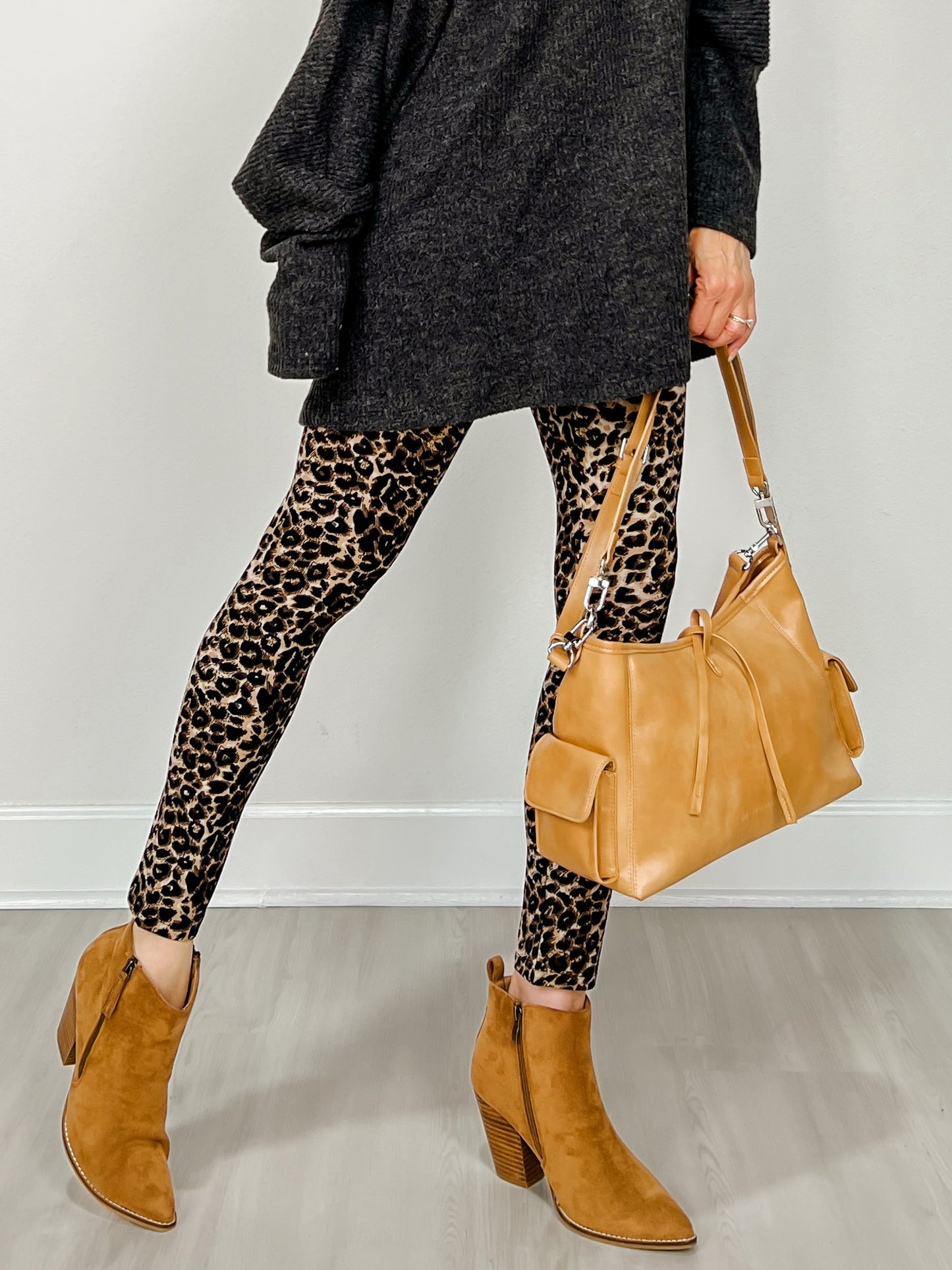 Classic High Rise Cheetah Print Full Length Leggings