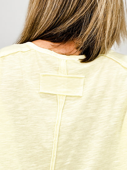 Mineral Washed Short Sleeve Top - GRP A