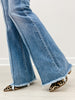 Judy Blue LENNON High Waist Front Pintuck Frayed Hem Jeans