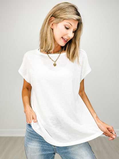 Mineral Washed Short Sleeve Top - GRP B