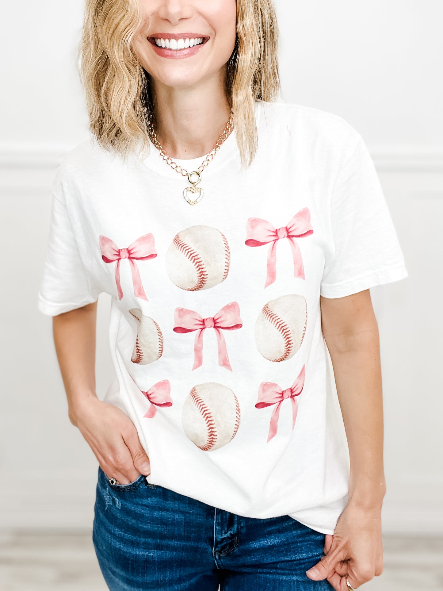 Coquette Baseball Graphic Top