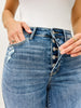 Judy Blue "JUDY" High Rise Hidden Button Fly Straight Leg Jeans