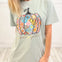 Hello Fall Pumpkin Embellished Thanksgiving Graphic Tee