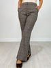 Plaid Full Length Wide Leg Pants