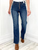 Judy Blue Kayla High Waist Button Fly Straight Leg Denim Jeans