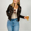 Distressed Faux Leather Moto Jacket
