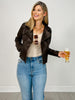 Distressed Faux Leather Moto Jacket