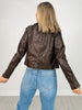 Distressed Faux Leather Moto Jacket