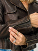 Distressed Faux Leather Moto Jacket
