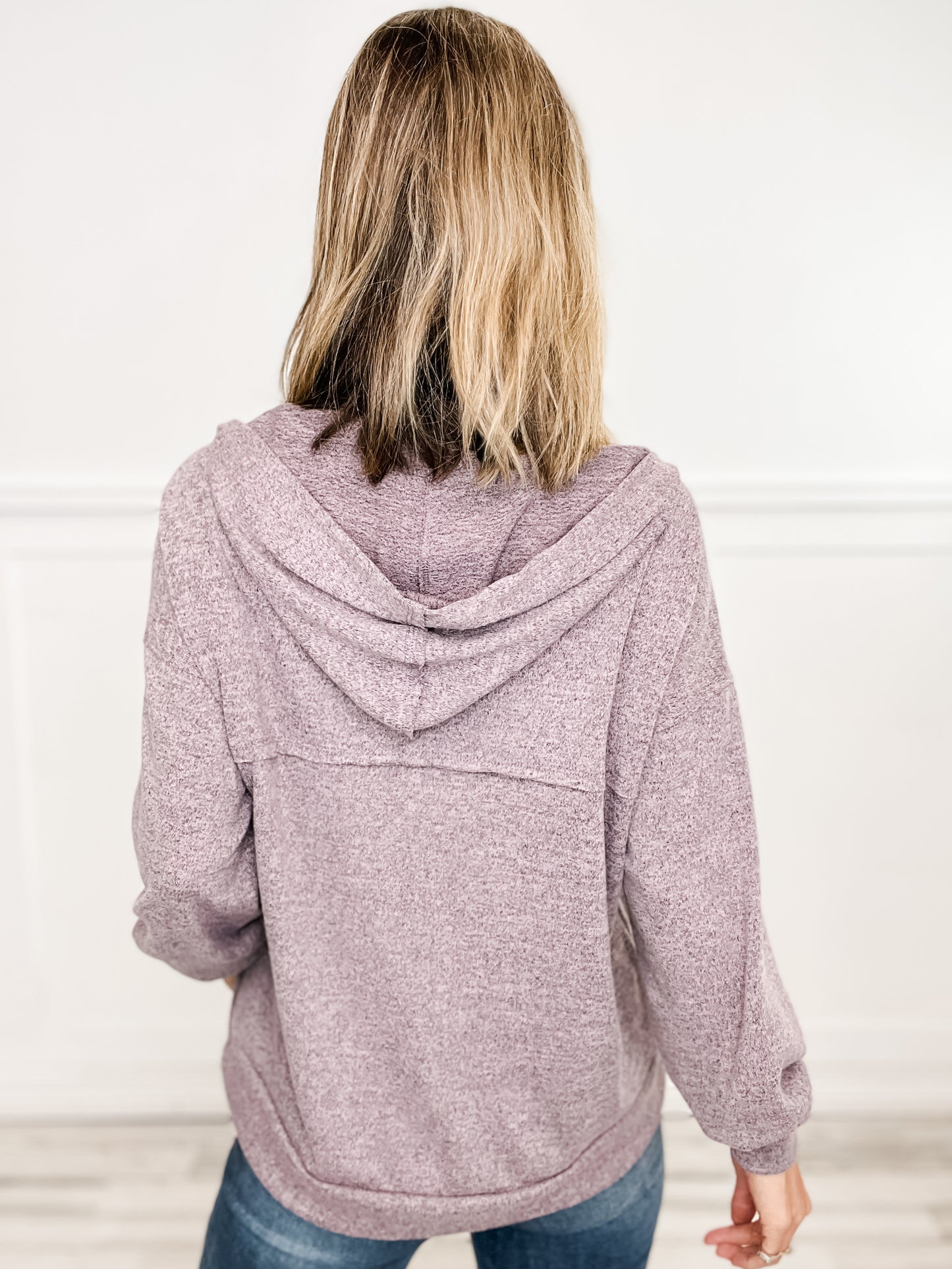 Long Sleeve Heathered Soft Top