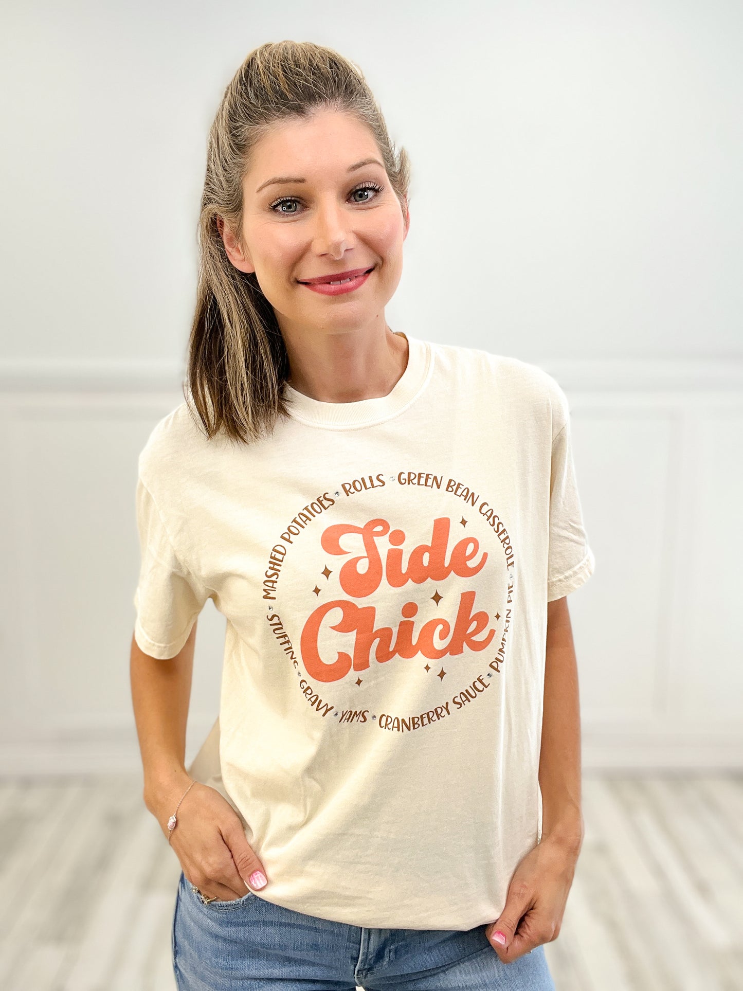 Side Chick Thanksgiving Graphic Tee