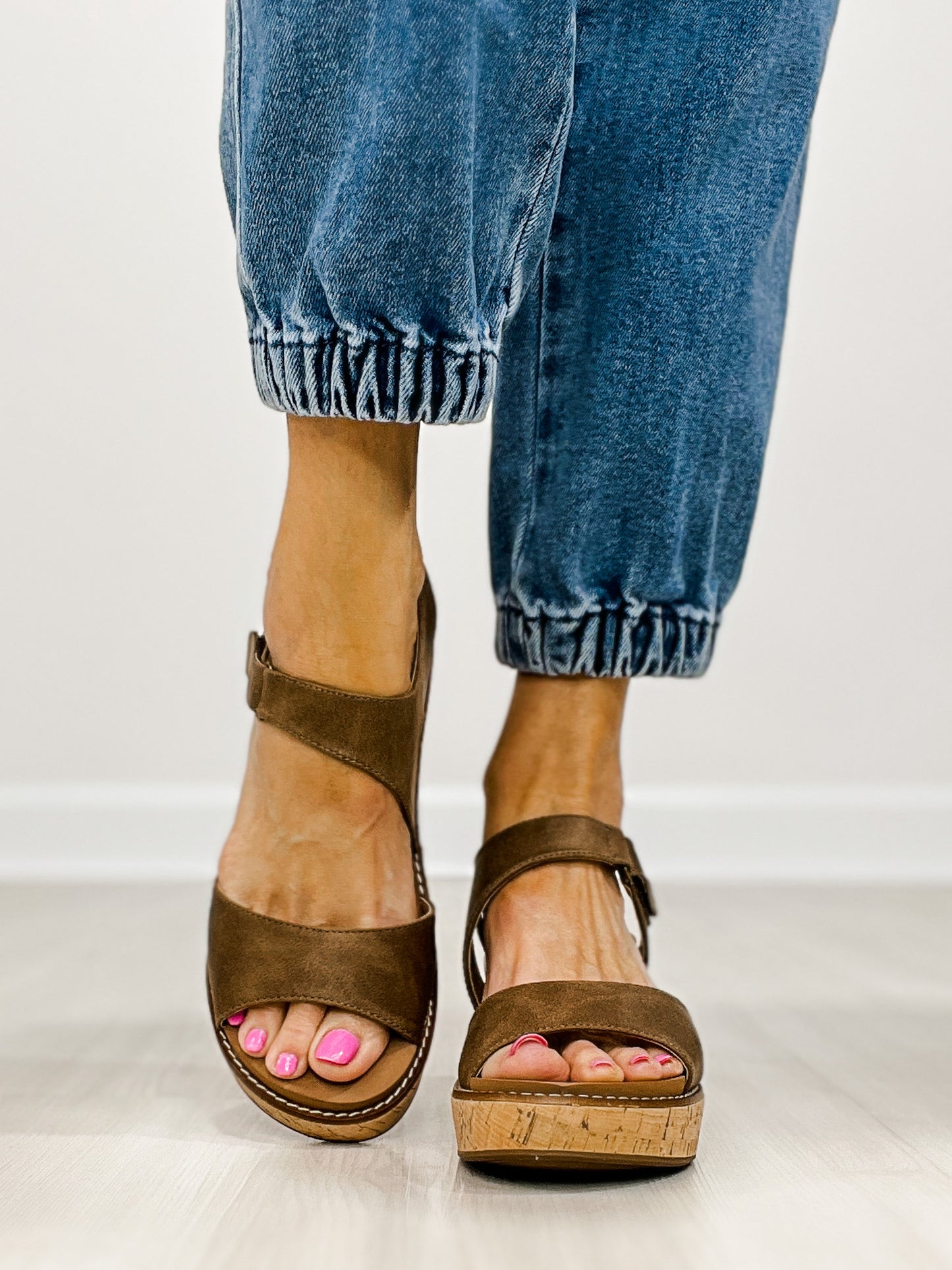 Corkys Five O' Clock Somewhere Wedge Sandals in TAN