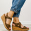 Corkys Five O' Clock Somewhere Wedge Sandals in TAN
