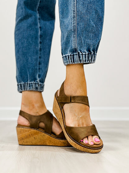 Corkys Five O' Clock Somewhere Wedge Sandals in TAN