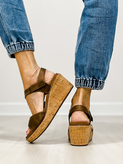 Corkys Five O' Clock Somewhere Wedge Sandals in TAN