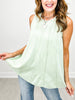 Cotton Poly Sleeveless Top
