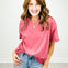 Short Sleeve Washed Cotton Boxy Top