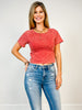 Mineral Washed Knit Fitted Crop Top - GRP A