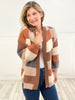 Love It If We Made It Multi Color Checker Block Sweater Cardigan