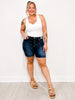 Judy Blue MAGGIE MAE High Waist Bermuda Denim Shorts