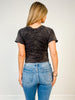 Mineral Washed Knit Fitted Crop Top - GRP B