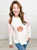 3D Yarn Halloween Pumpkin Oversized Sweater