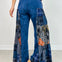 Boho Tiered Patchwork Flare Pants