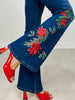 Happy Holly Boot Cut Embroidered Jeans