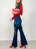 Happy Holly Boot Cut Embroidered Jeans