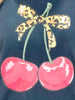 Leopard Bow and Cherries Graphic Tee